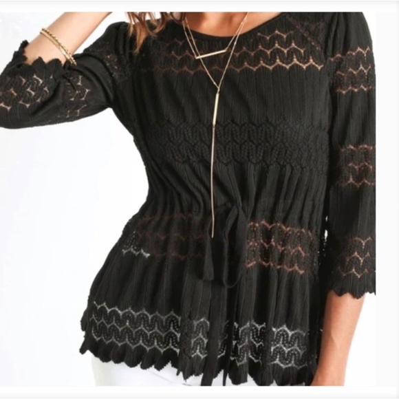 Free People Fire Island Crotchet Top - Picture 1 of 10